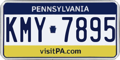 PA license plate KMY7895