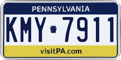 PA license plate KMY7911