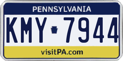 PA license plate KMY7944