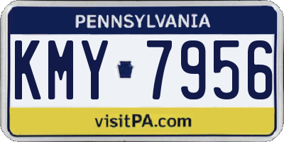 PA license plate KMY7956