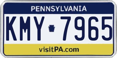 PA license plate KMY7965