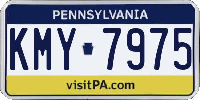 PA license plate KMY7975