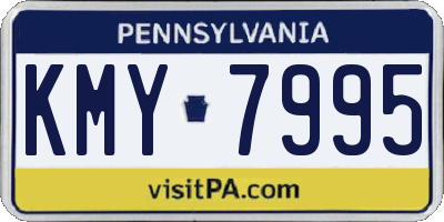 PA license plate KMY7995