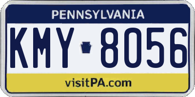 PA license plate KMY8056