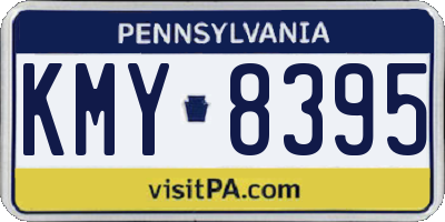 PA license plate KMY8395