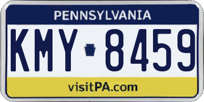 PA license plate KMY8459
