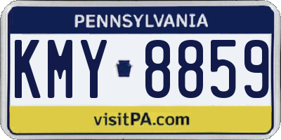 PA license plate KMY8859