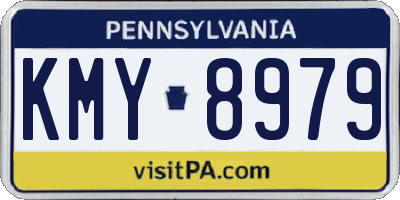 PA license plate KMY8979