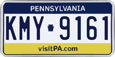 PA license plate KMY9161