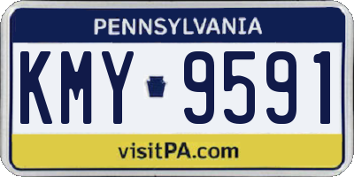 PA license plate KMY9591