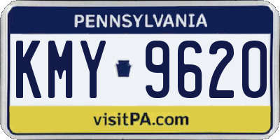 PA license plate KMY9620