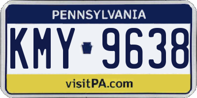 PA license plate KMY9638
