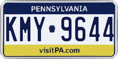 PA license plate KMY9644