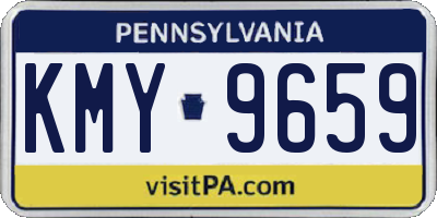 PA license plate KMY9659