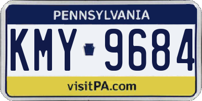 PA license plate KMY9684