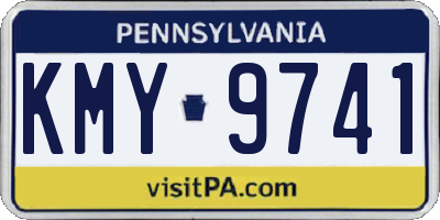 PA license plate KMY9741
