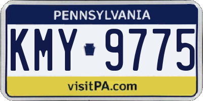 PA license plate KMY9775