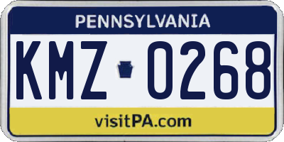 PA license plate KMZ0268