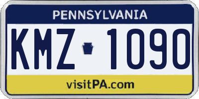 PA license plate KMZ1090