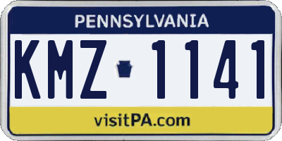 PA license plate KMZ1141