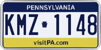 PA license plate KMZ1148