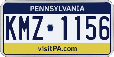 PA license plate KMZ1156