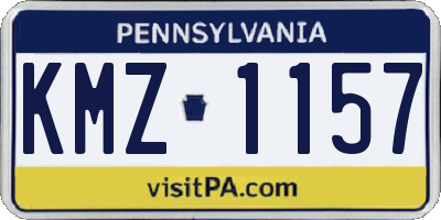 PA license plate KMZ1157
