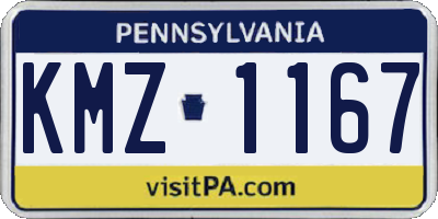PA license plate KMZ1167