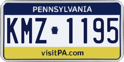 PA license plate KMZ1195