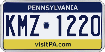 PA license plate KMZ1220