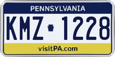 PA license plate KMZ1228