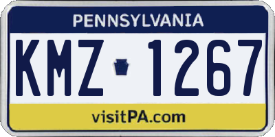 PA license plate KMZ1267