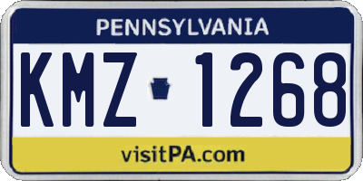 PA license plate KMZ1268