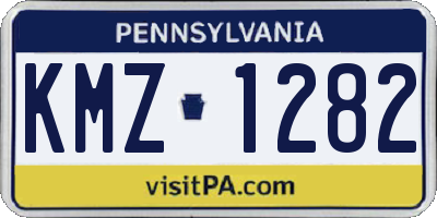 PA license plate KMZ1282