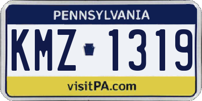 PA license plate KMZ1319