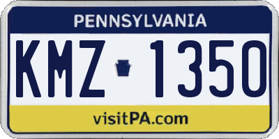 PA license plate KMZ1350