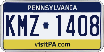 PA license plate KMZ1408