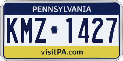 PA license plate KMZ1427