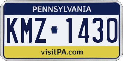 PA license plate KMZ1430