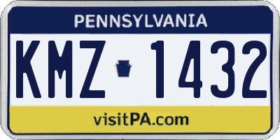 PA license plate KMZ1432