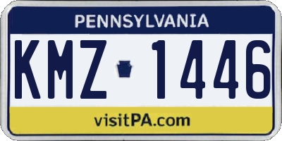 PA license plate KMZ1446