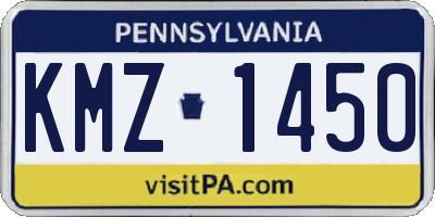 PA license plate KMZ1450
