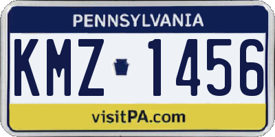 PA license plate KMZ1456