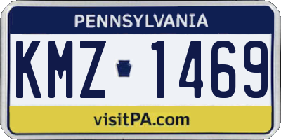 PA license plate KMZ1469