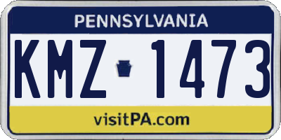 PA license plate KMZ1473