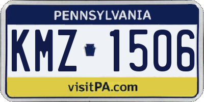 PA license plate KMZ1506