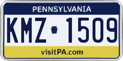 PA license plate KMZ1509