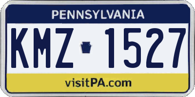 PA license plate KMZ1527