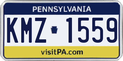 PA license plate KMZ1559