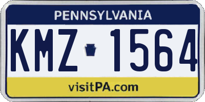 PA license plate KMZ1564